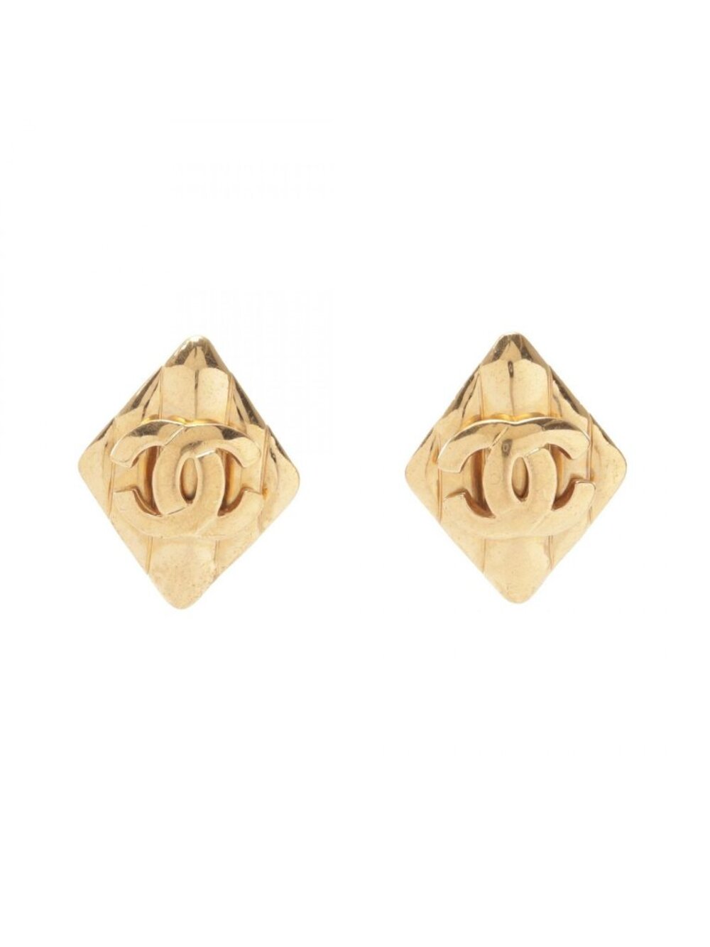 Chanel Earrings CC Logo Diamond 97P